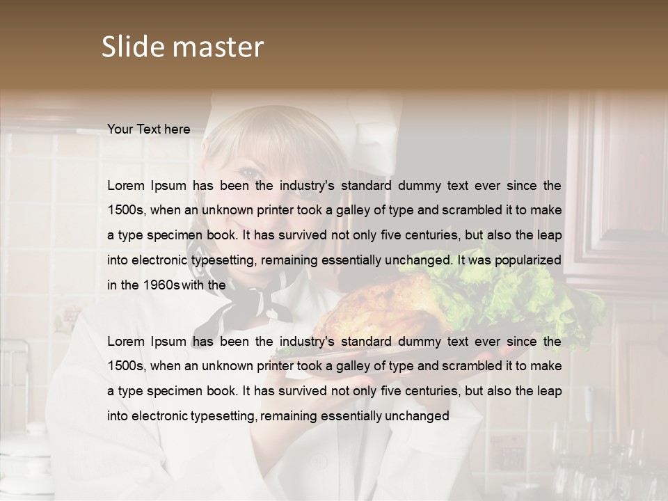 Uniform Kitchen Chef PowerPoint Template