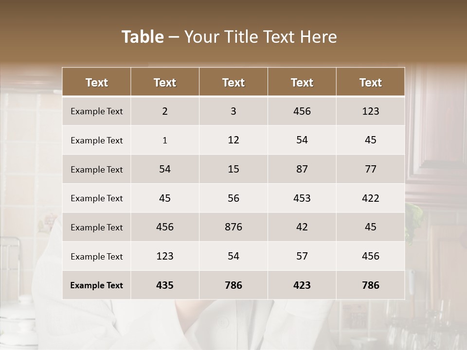 Uniform Kitchen Chef PowerPoint Template