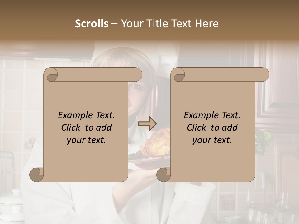 Uniform Kitchen Chef PowerPoint Template