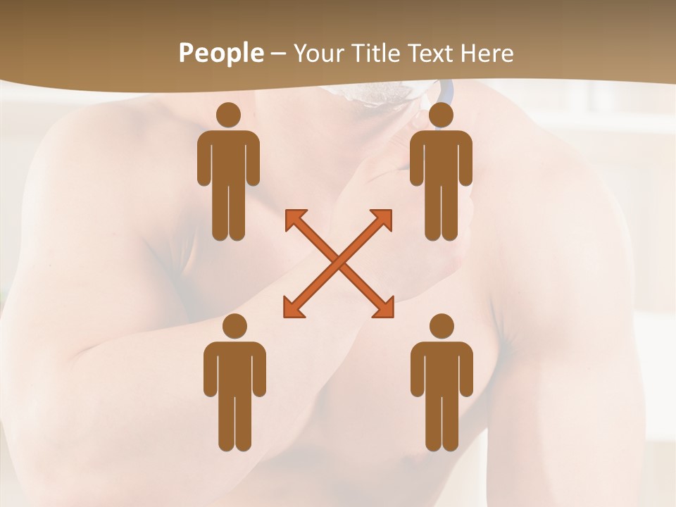 Mirror Body Masculinity PowerPoint Template