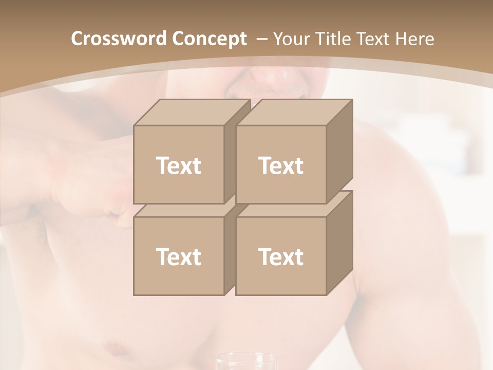 Person Mirror Morning PowerPoint Template