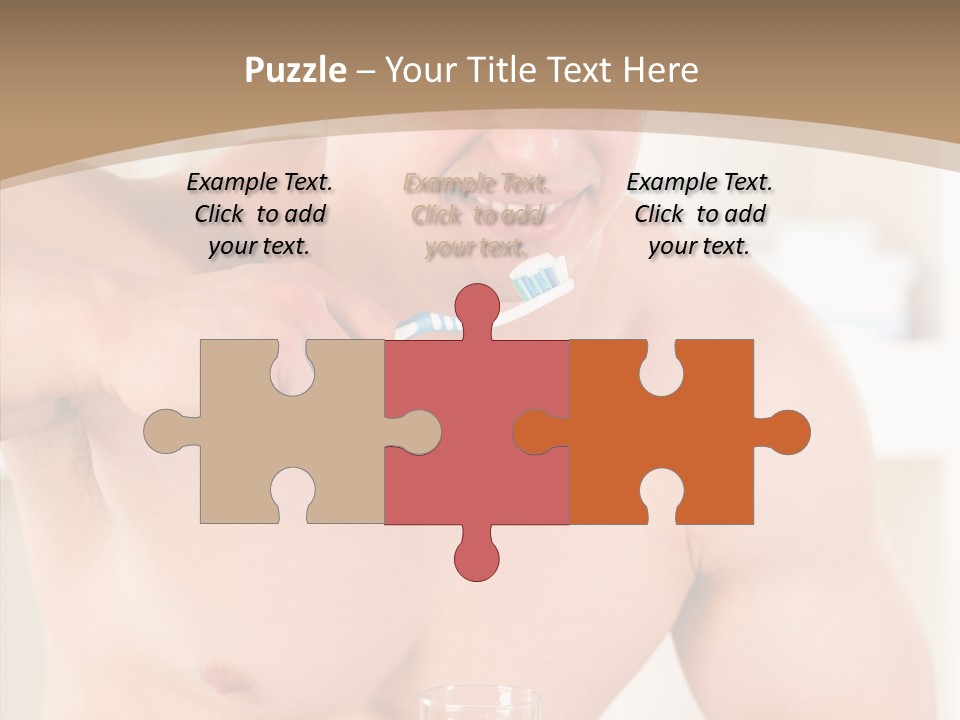 Person Mirror Morning PowerPoint Template