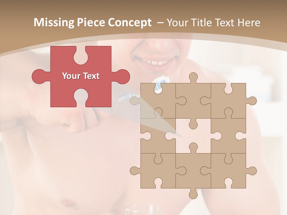 Person Mirror Morning PowerPoint Template