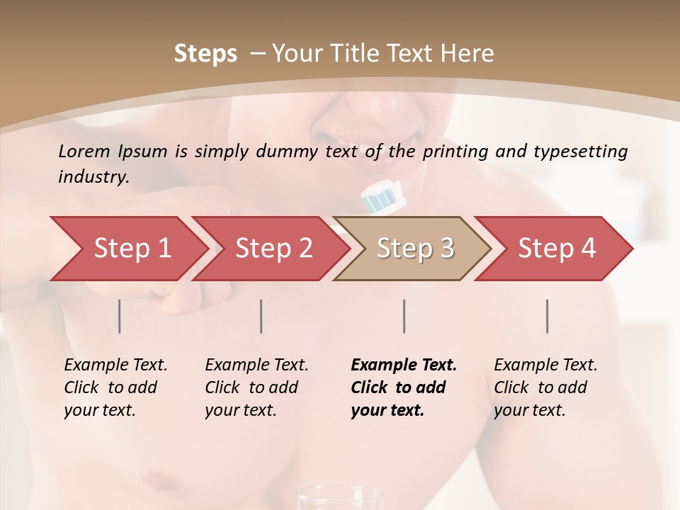 Person Mirror Morning PowerPoint Template