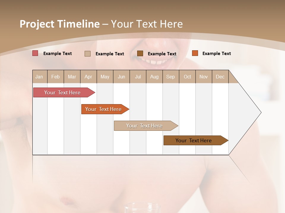 Person Mirror Morning PowerPoint Template