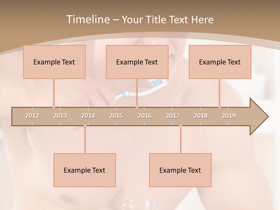 Person Mirror Morning PowerPoint Template