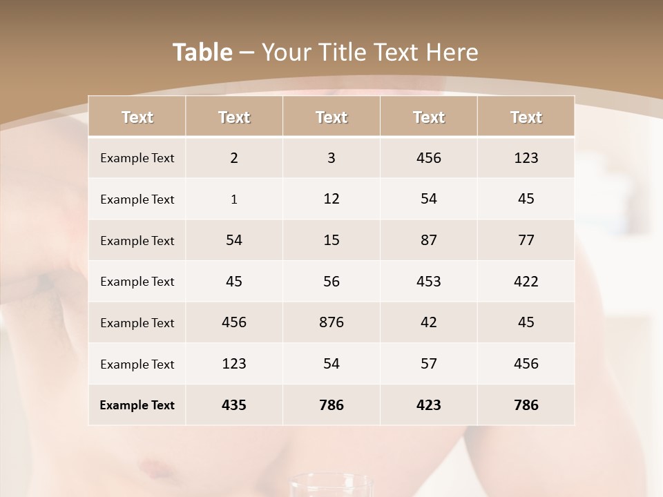 Person Mirror Morning PowerPoint Template