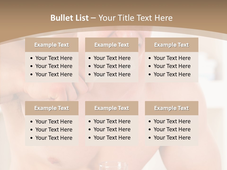 Person Mirror Morning PowerPoint Template