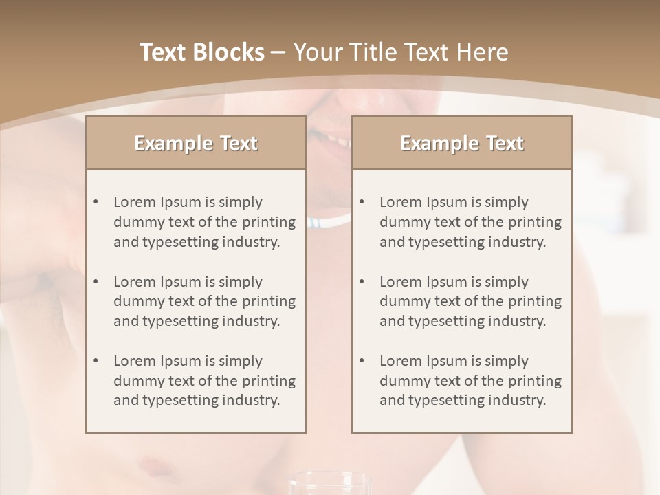 Person Mirror Morning PowerPoint Template