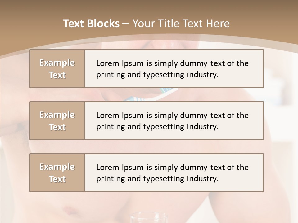 Person Mirror Morning PowerPoint Template