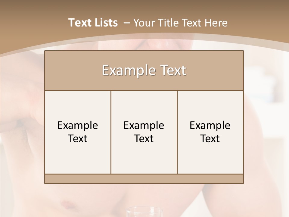 Person Mirror Morning PowerPoint Template