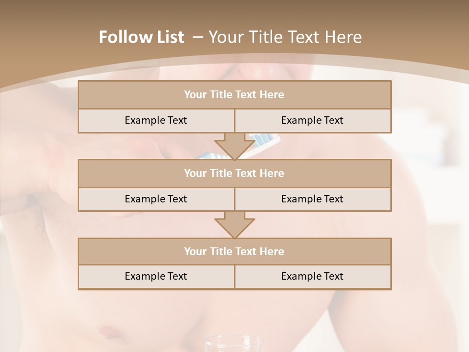 Person Mirror Morning PowerPoint Template