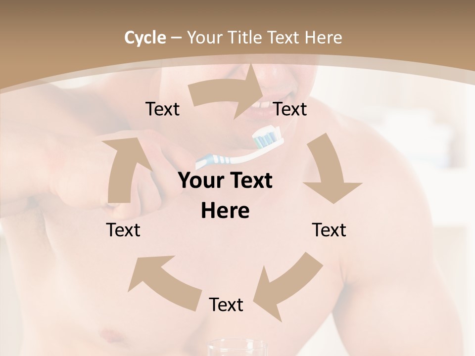 Person Mirror Morning PowerPoint Template