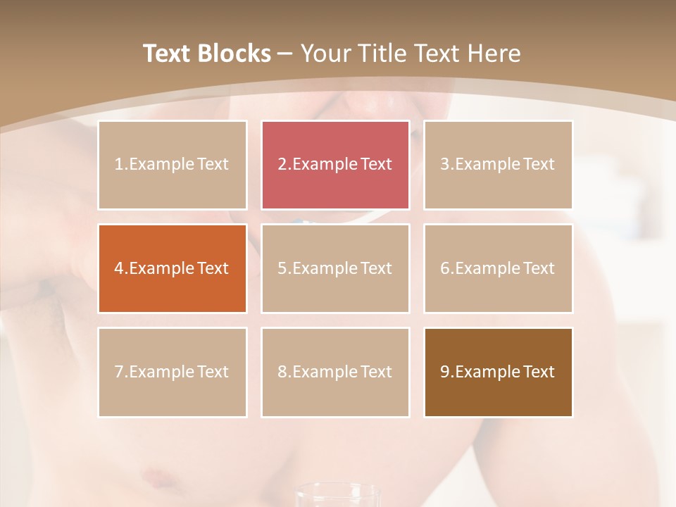 Person Mirror Morning PowerPoint Template