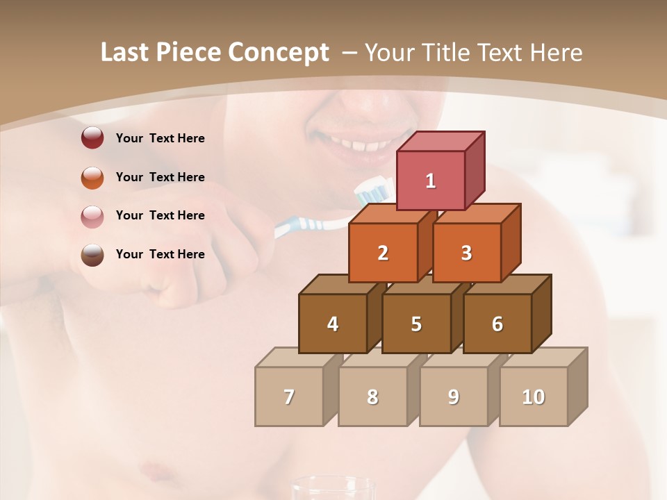 Person Mirror Morning PowerPoint Template