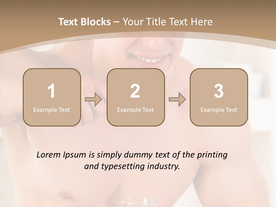 Person Mirror Morning PowerPoint Template