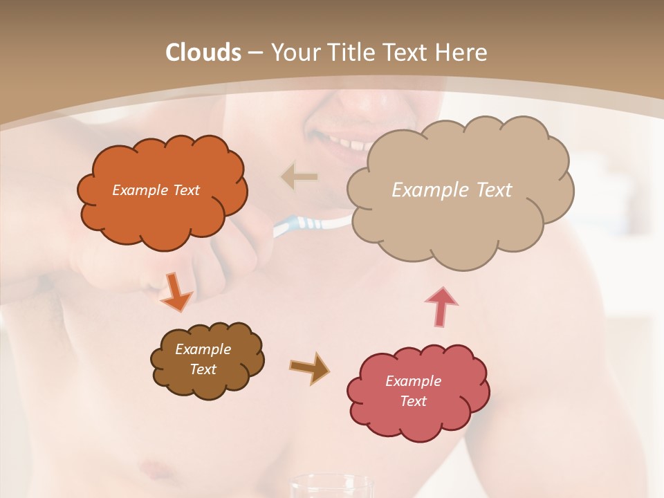 Person Mirror Morning PowerPoint Template