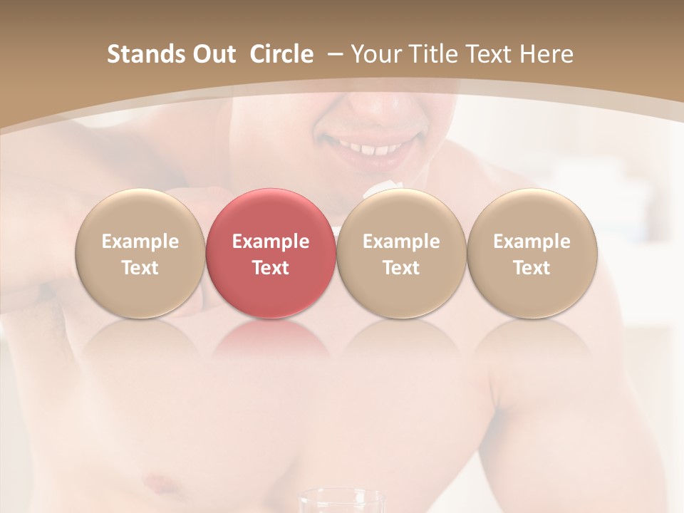 Person Mirror Morning PowerPoint Template