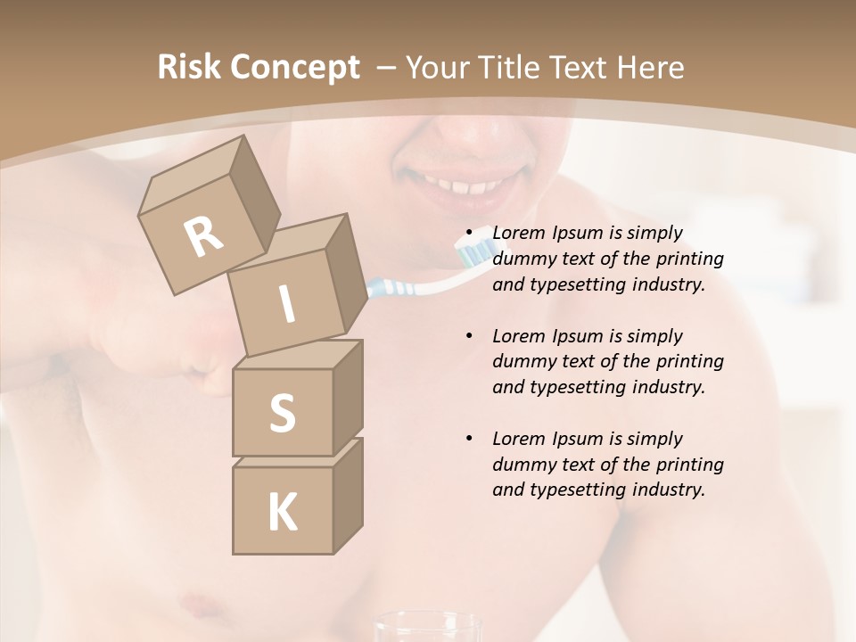 Person Mirror Morning PowerPoint Template