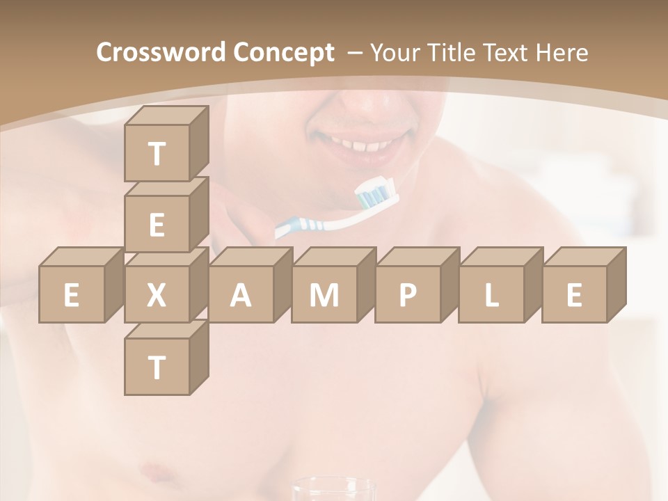 Person Mirror Morning PowerPoint Template