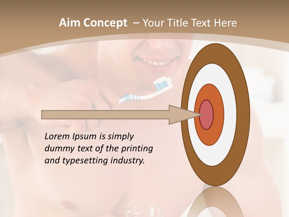 Person Mirror Morning PowerPoint Template