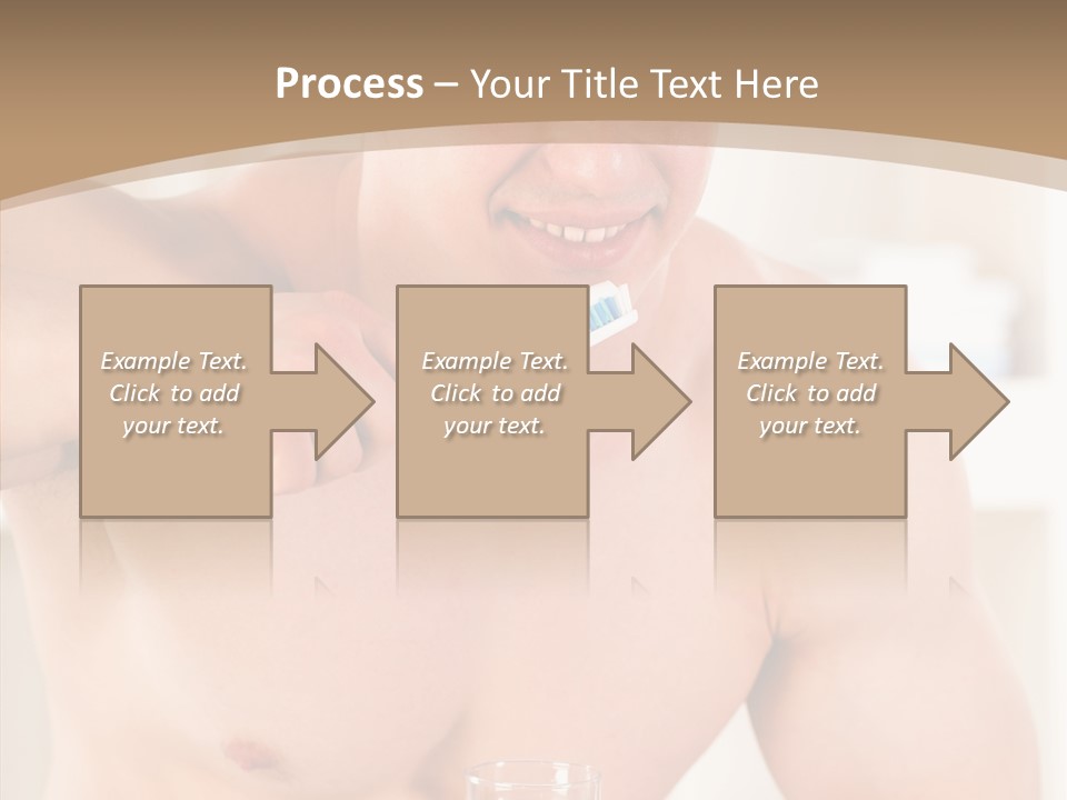 Person Mirror Morning PowerPoint Template