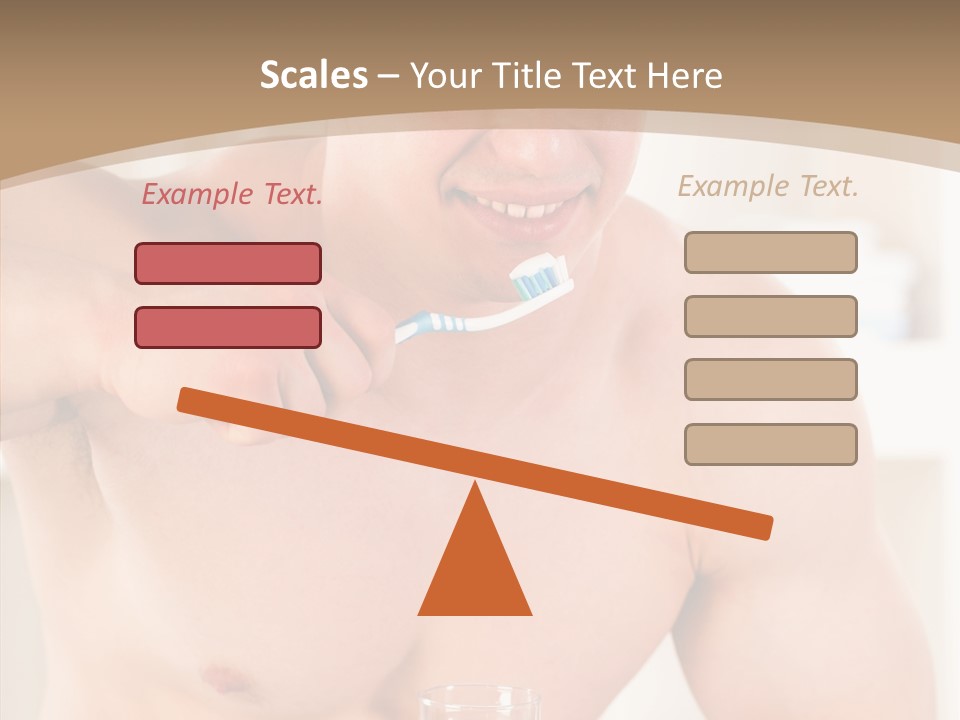 Person Mirror Morning PowerPoint Template