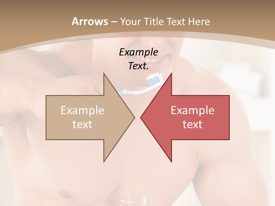 Person Mirror Morning PowerPoint Template