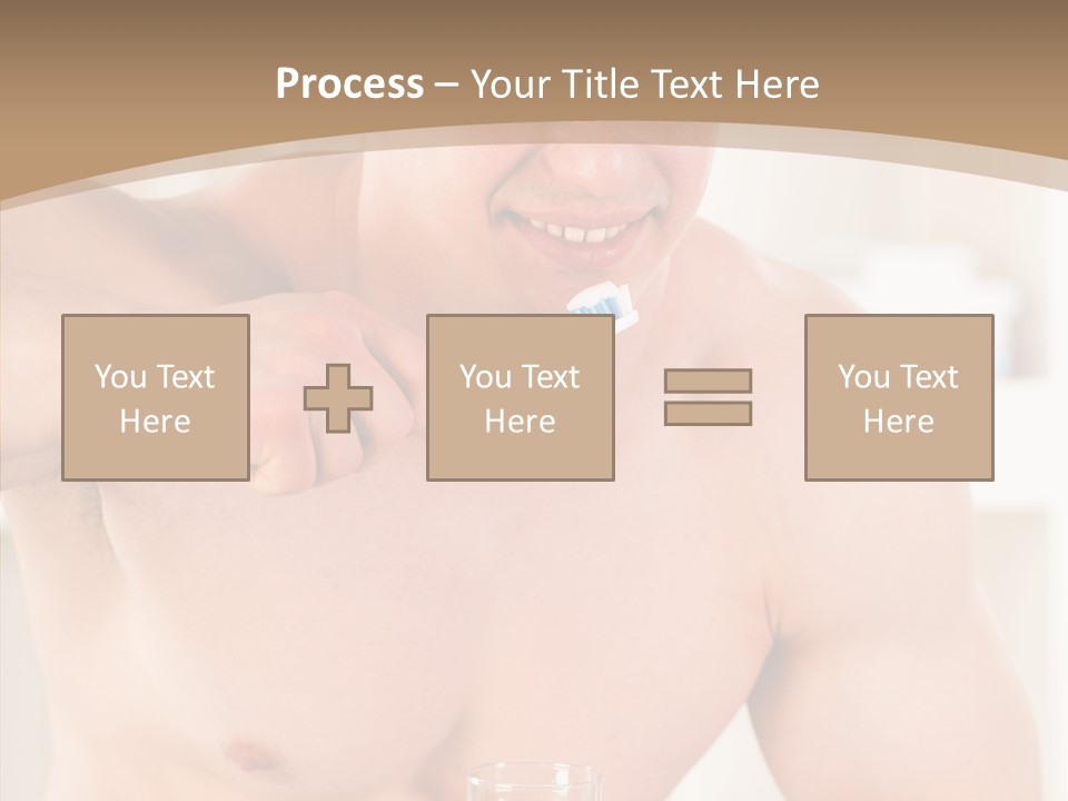 Person Mirror Morning PowerPoint Template