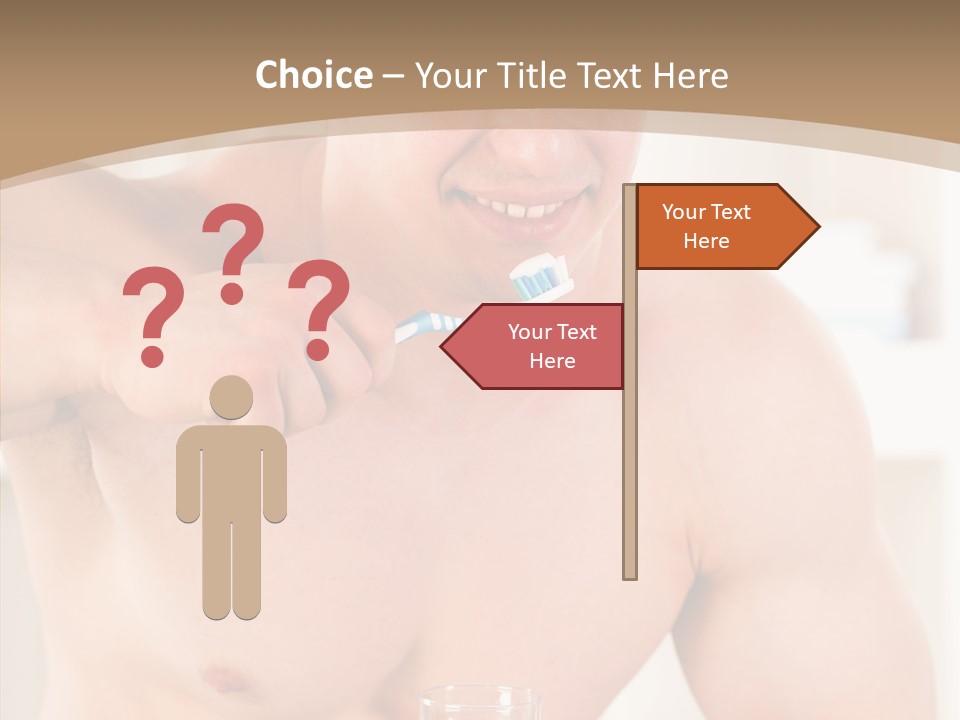 Person Mirror Morning PowerPoint Template