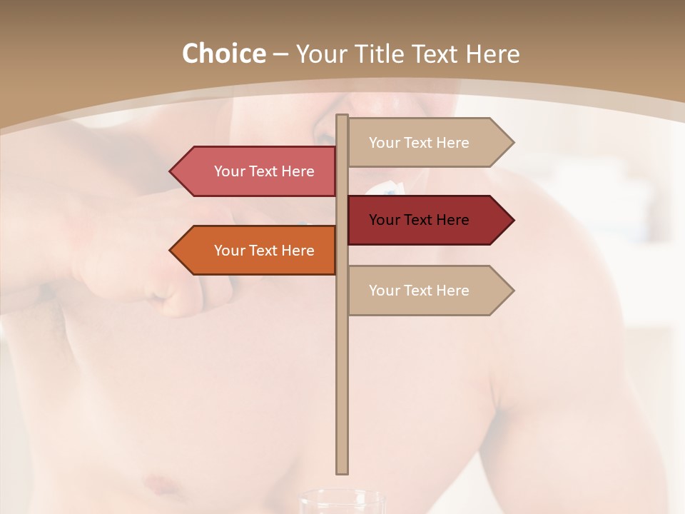 Person Mirror Morning PowerPoint Template