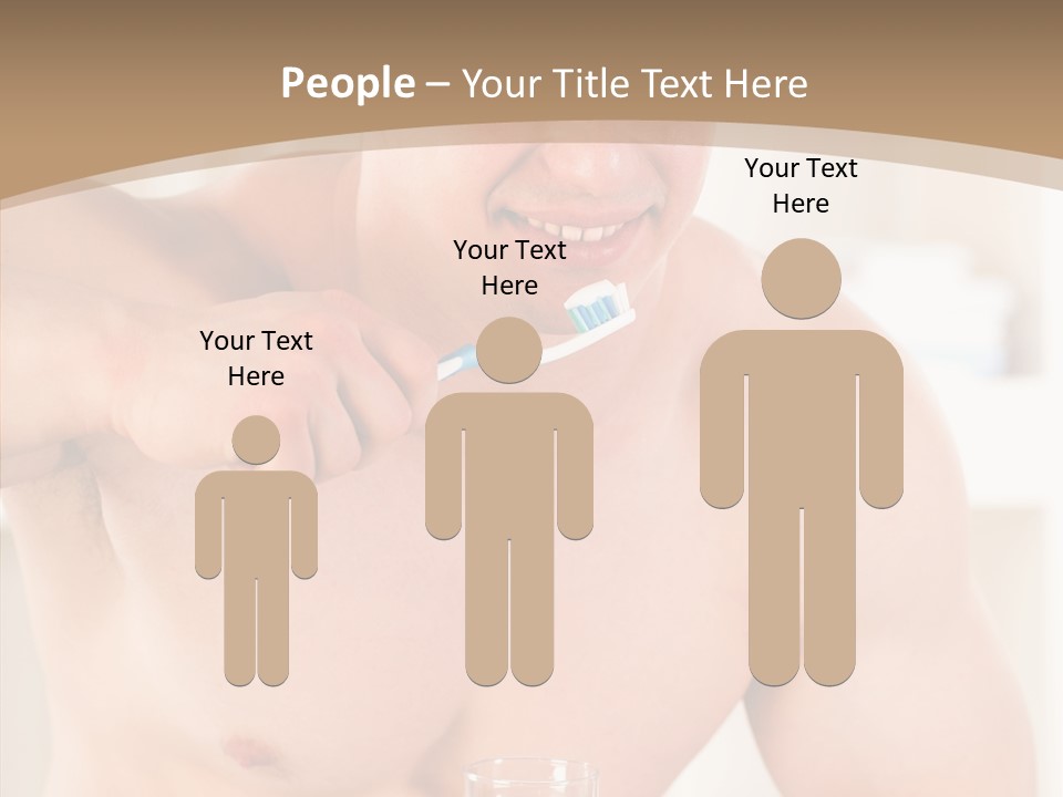 Person Mirror Morning PowerPoint Template