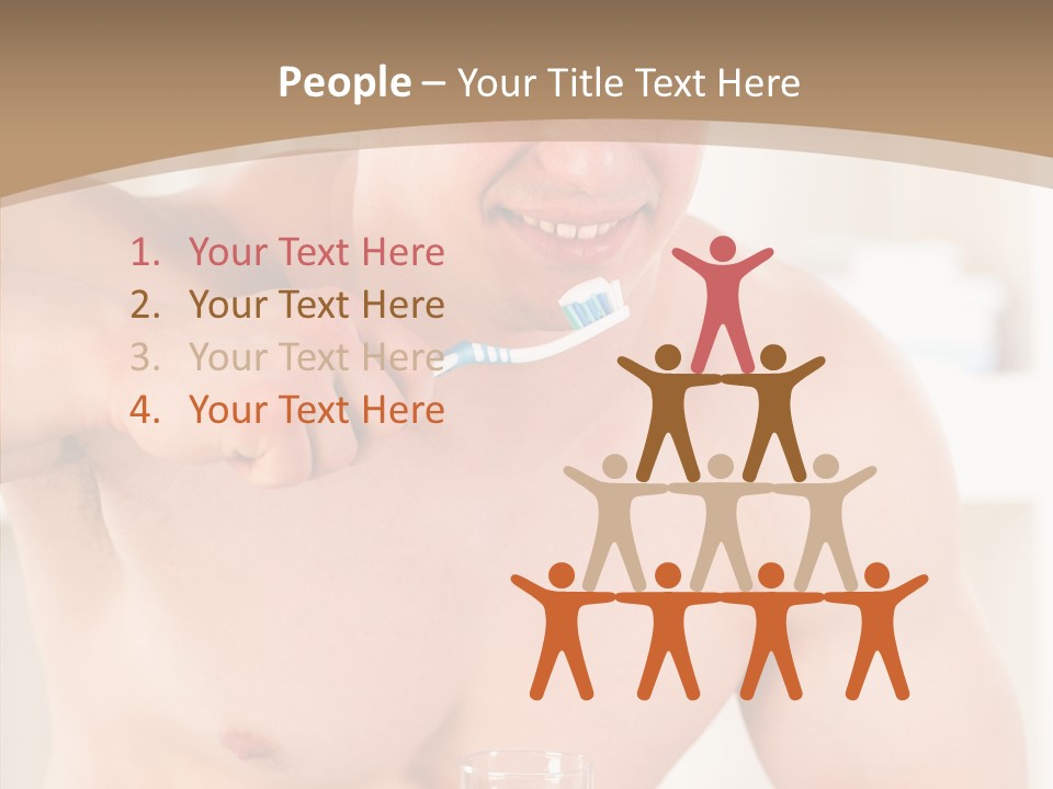 Person Mirror Morning PowerPoint Template