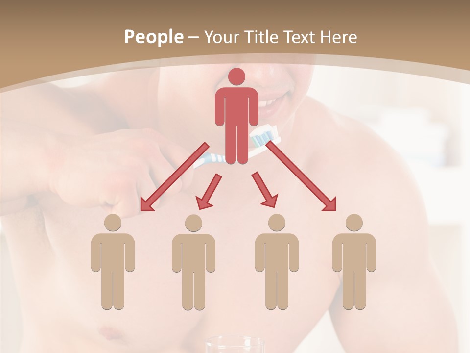 Person Mirror Morning PowerPoint Template