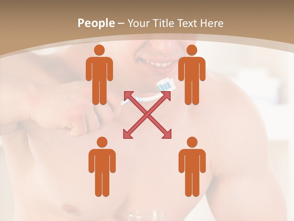 Person Mirror Morning PowerPoint Template