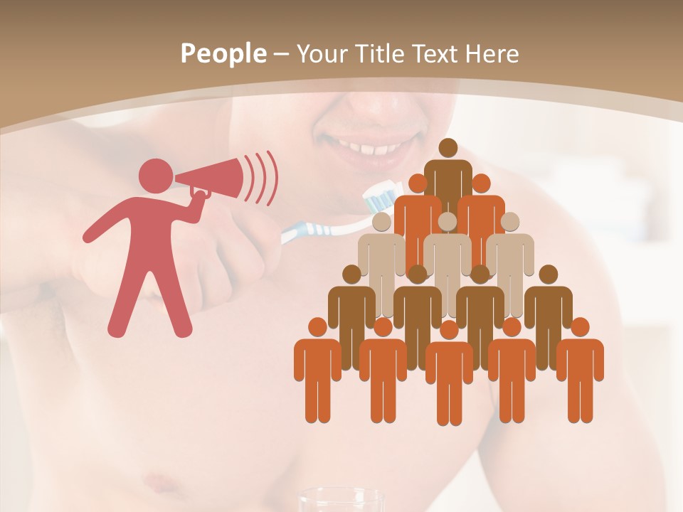 Person Mirror Morning PowerPoint Template