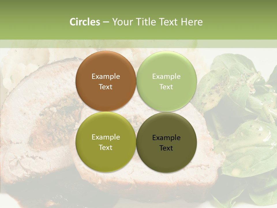 Horseradish Dinner Arugula PowerPoint Template