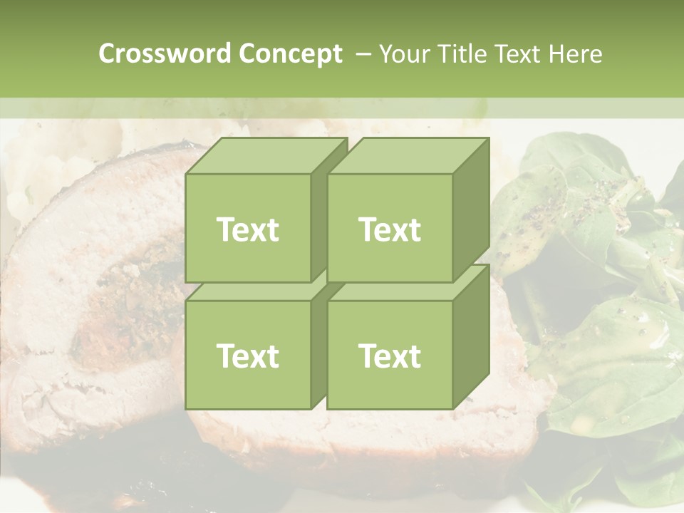 Horseradish Dinner Arugula PowerPoint Template