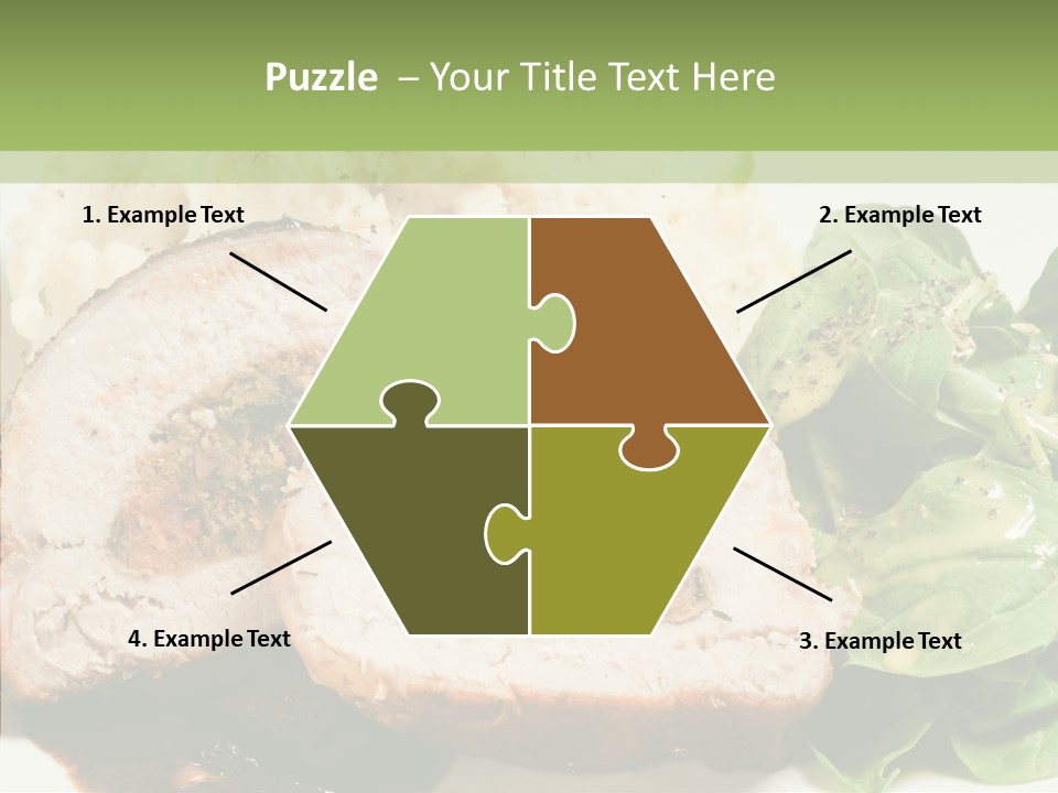 Horseradish Dinner Arugula PowerPoint Template