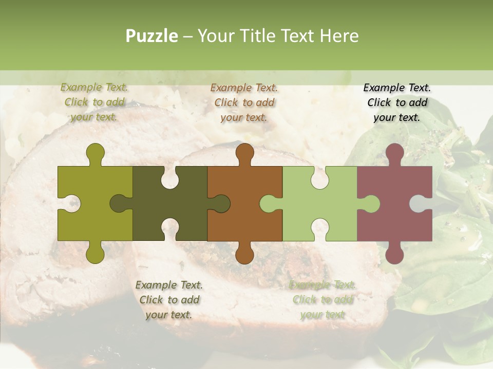 Horseradish Dinner Arugula PowerPoint Template