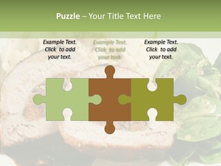 Horseradish Dinner Arugula PowerPoint Template