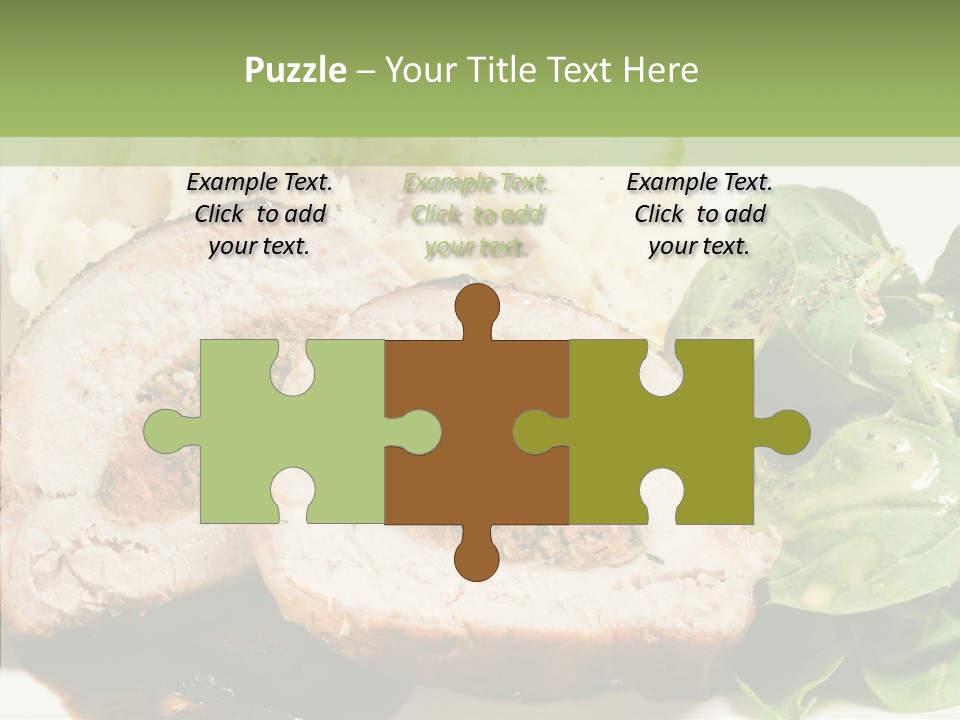 Horseradish Dinner Arugula PowerPoint Template