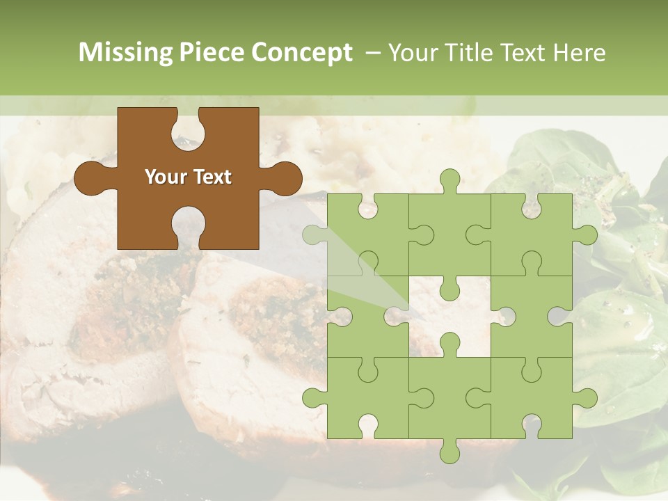 Horseradish Dinner Arugula PowerPoint Template