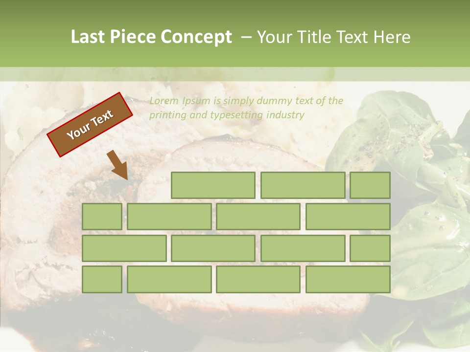 Horseradish Dinner Arugula PowerPoint Template