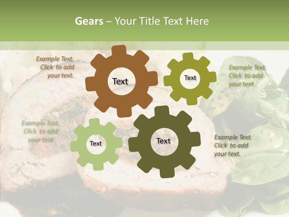Horseradish Dinner Arugula PowerPoint Template