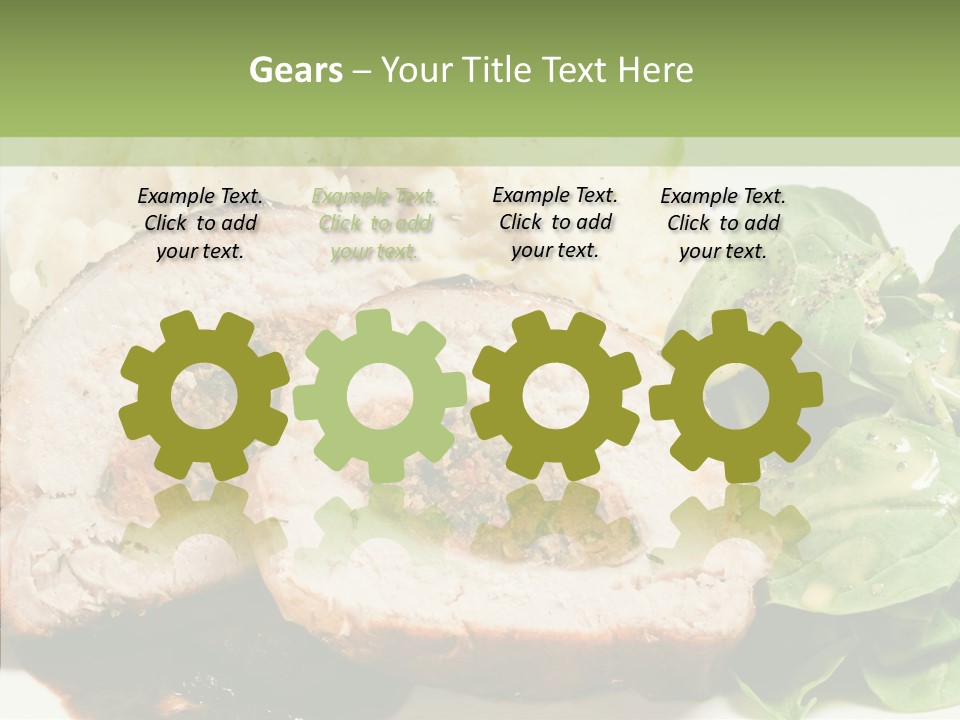Horseradish Dinner Arugula PowerPoint Template