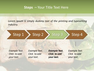 Horseradish Dinner Arugula PowerPoint Template