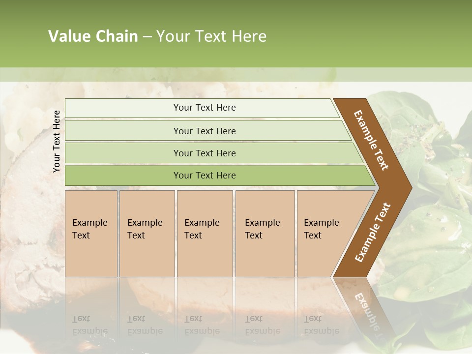 Horseradish Dinner Arugula PowerPoint Template