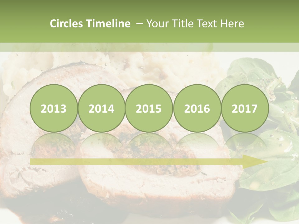 Horseradish Dinner Arugula PowerPoint Template