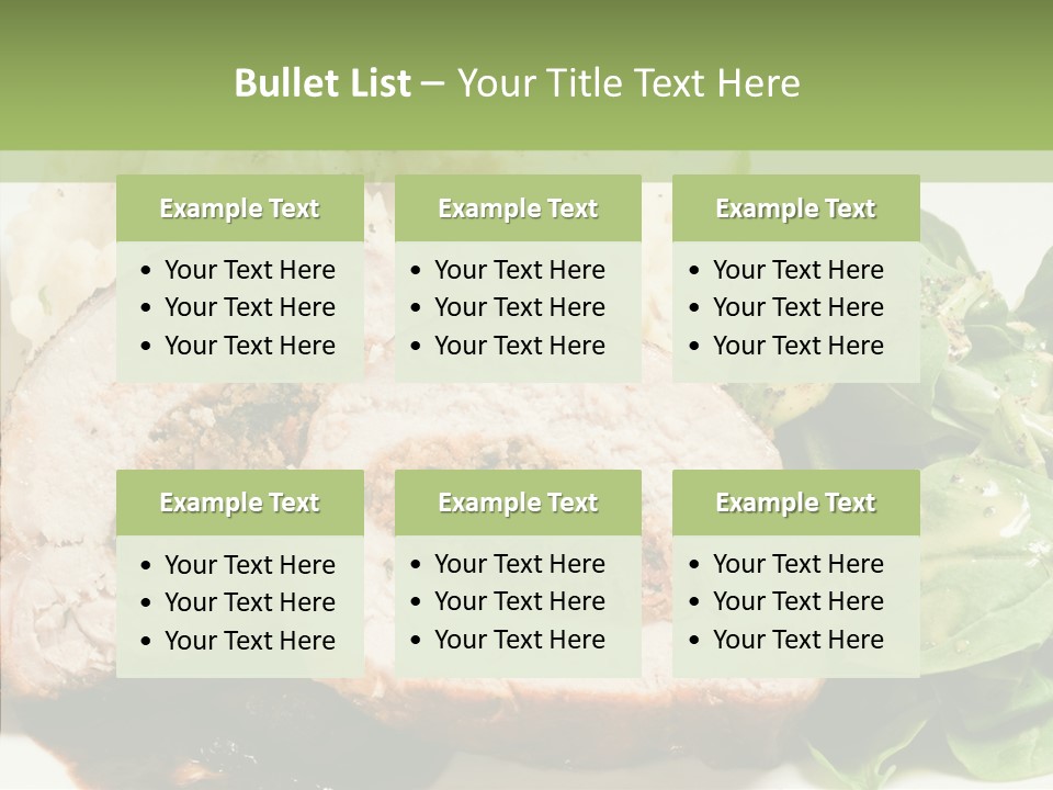 Horseradish Dinner Arugula PowerPoint Template